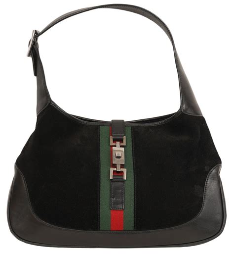 gucci black suede fringe bag|authentic Gucci shoulder bag.